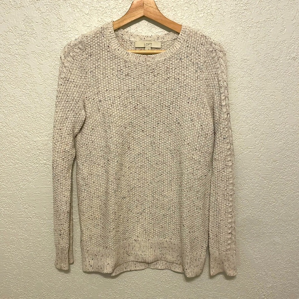 Loft cream cotton sweater